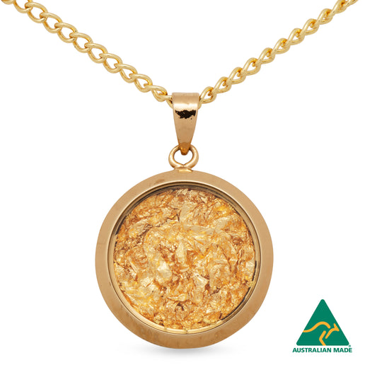 Matilda Small Gold Leaf Pendant