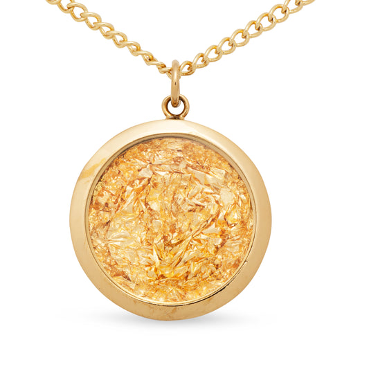 Gold Filled Large Round Pendant