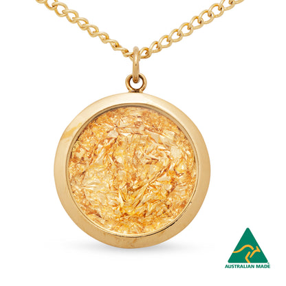 Matilda Large Gold Leaf Pendant