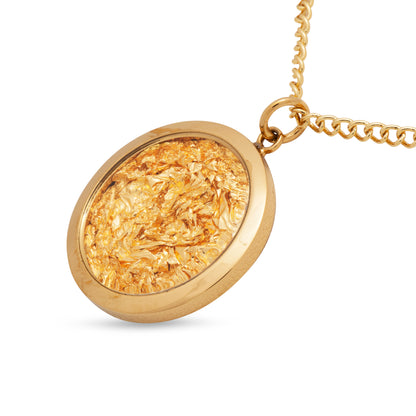 Matilda Large Gold Leaf Pendant
