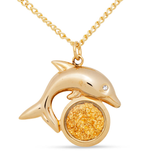 Gold Pendant Dolphin