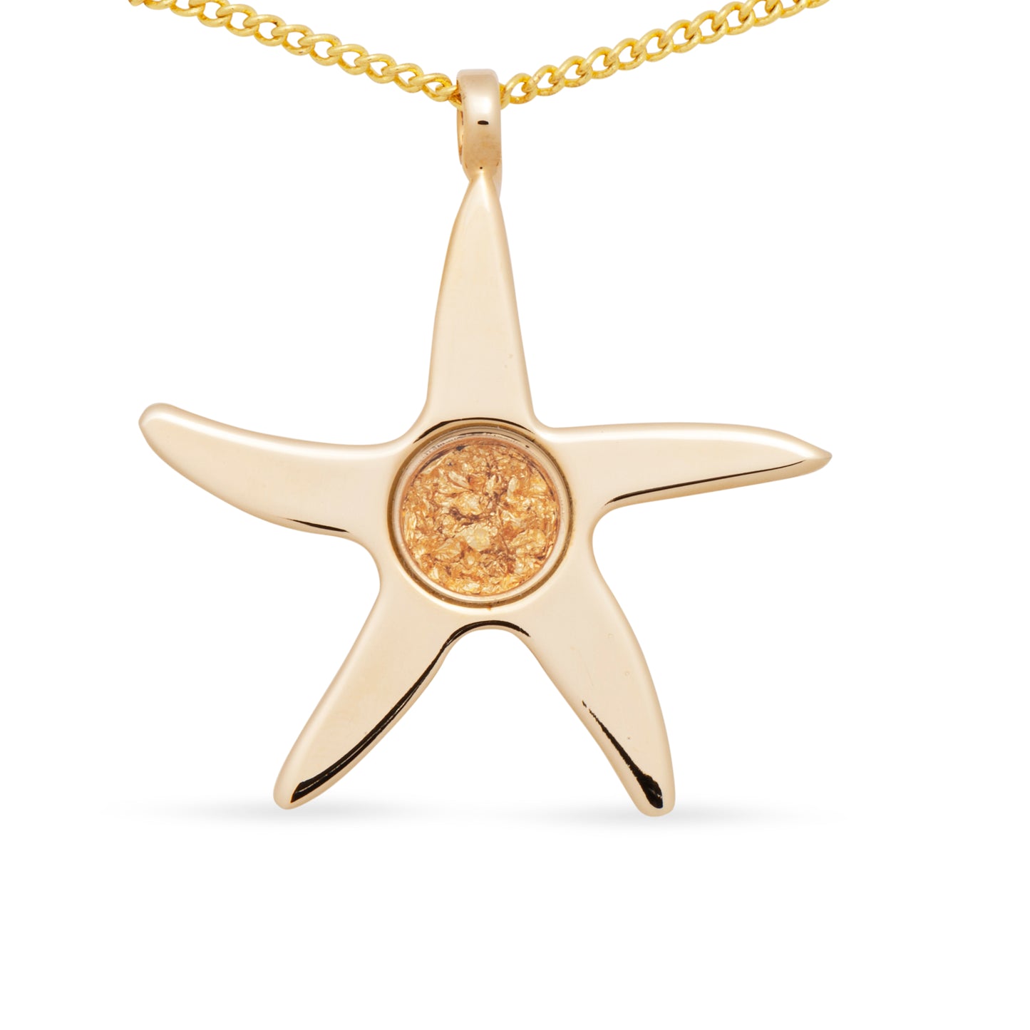 Starfish Gold Leaf Pendant