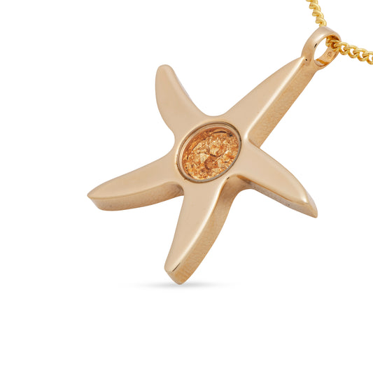 Starfish Gold Leaf Pendant