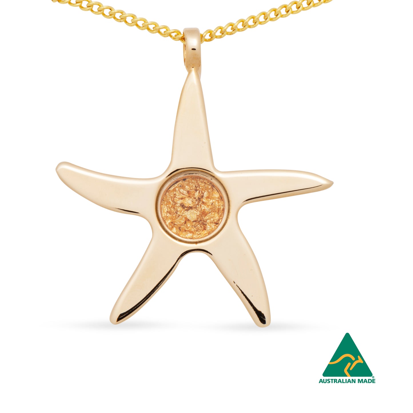 Starfish Gold Leaf Pendant