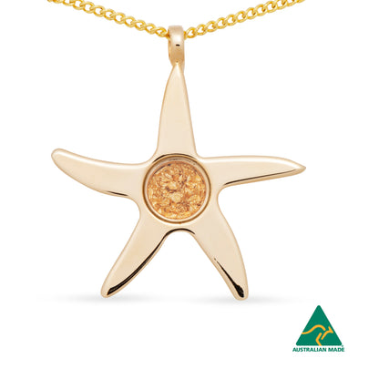 Starfish Gold Leaf Pendant