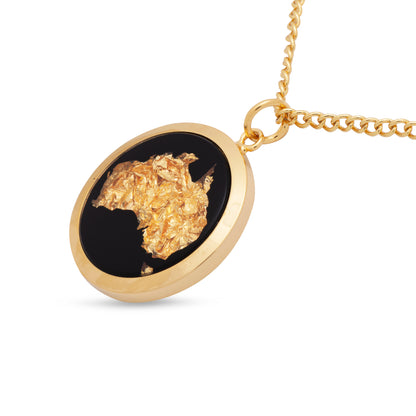 Australia Large Gold Leaf Pendant