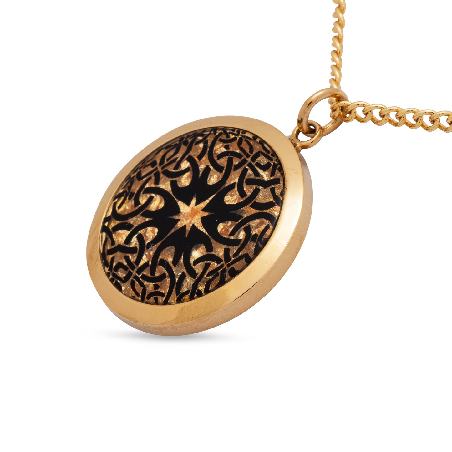 Celtic Star Gold Leaf Pendant