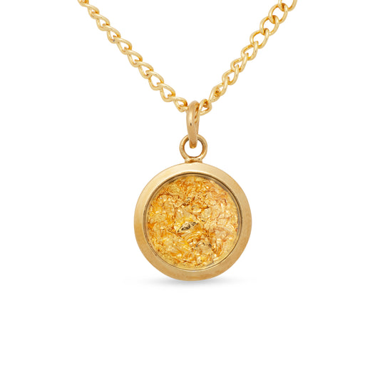 Gold Pendant Petite Round