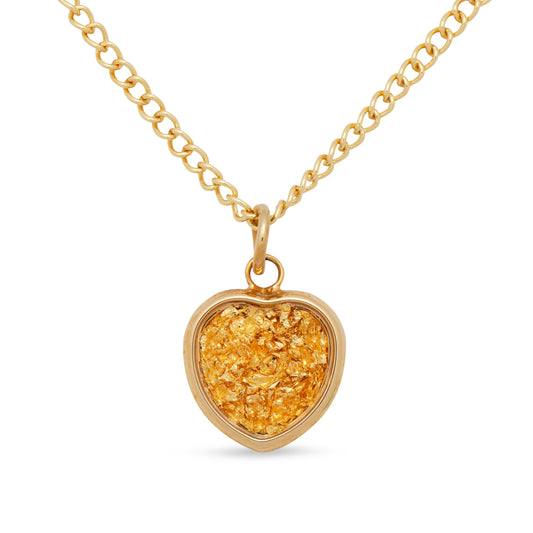 Gold Pendant Petite Heart