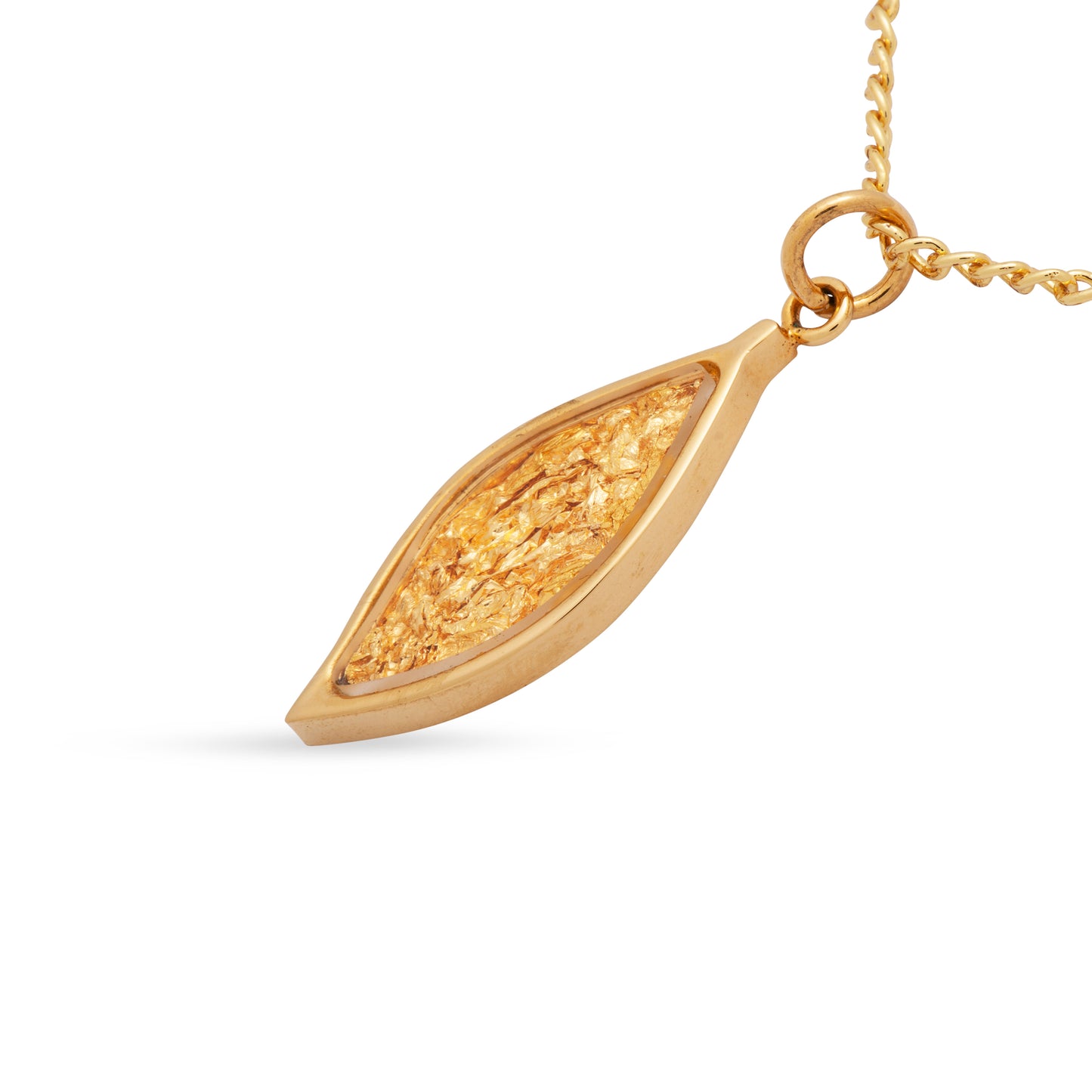 Lily Petite Gold Leaf Pendant