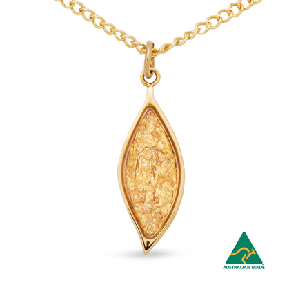 Lily Petite Gold Leaf Pendant