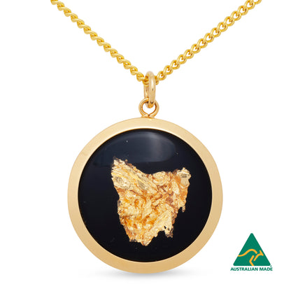 Tasmania Gold Leaf Pendant