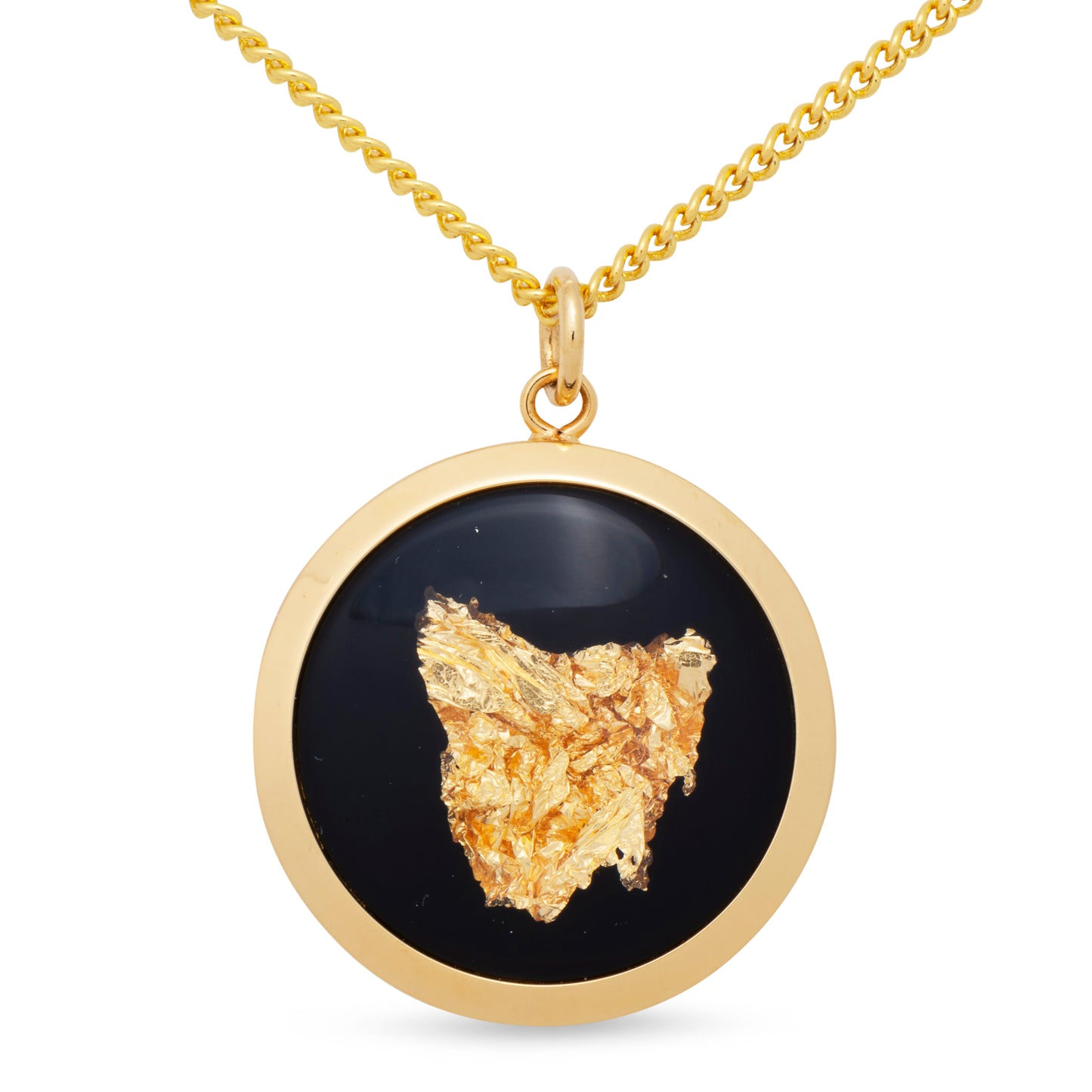 Tasmania Gold Leaf Pendant