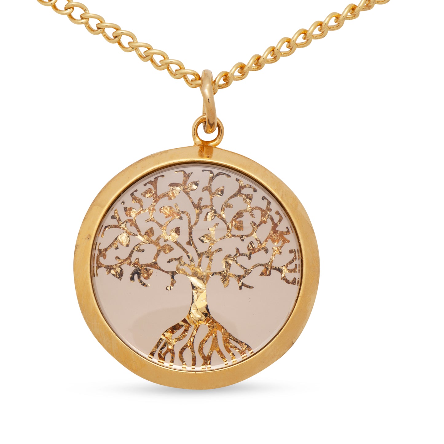 Tree of Life Gold Leaf Pendant