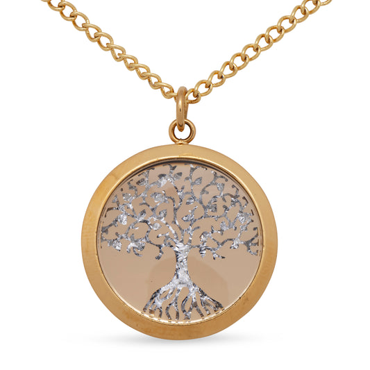 Gold Leaf Pendant Tree Of Life