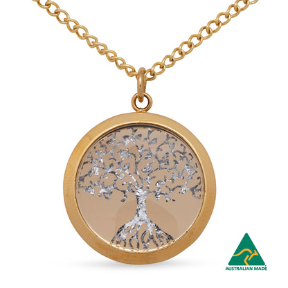Tree of Life Silver Leaf Pendant