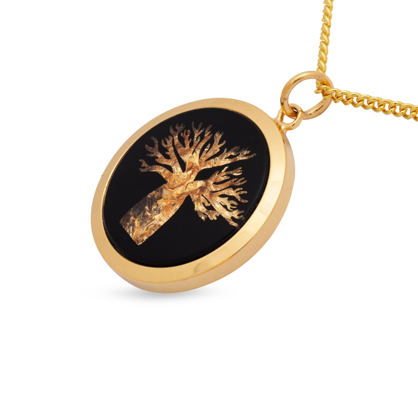 Boab Tree Gold Leaf Pendant