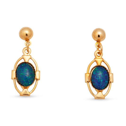 Naomi Gold Opal Earrings