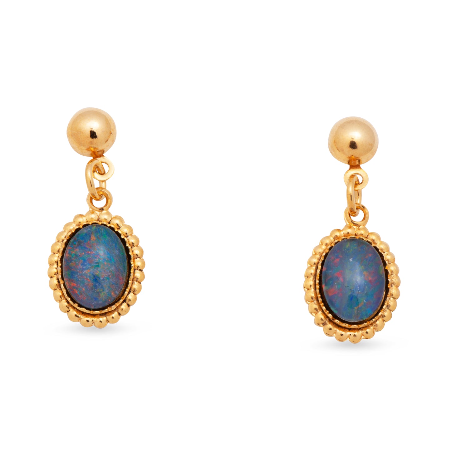 Samantha Gold Opal Earrings