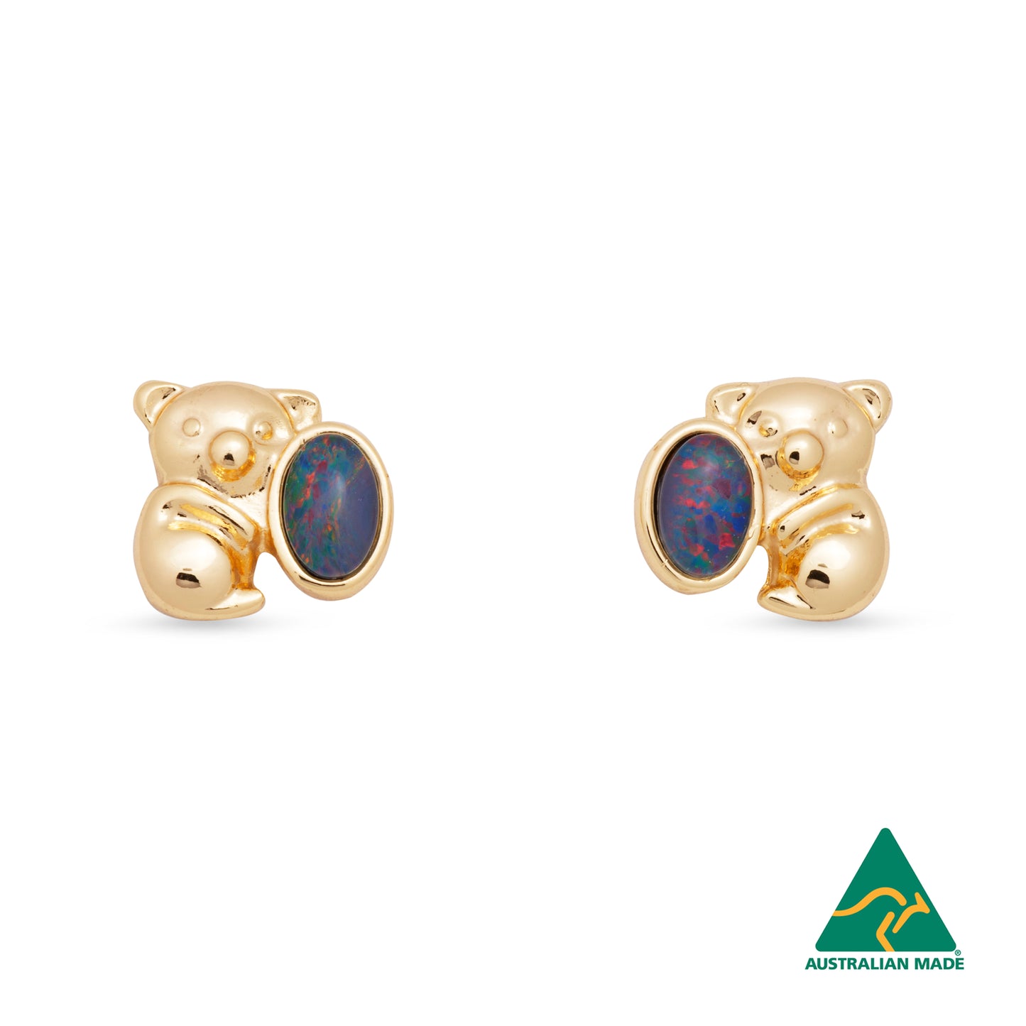 Opal Triplet Koala Earring Boxed