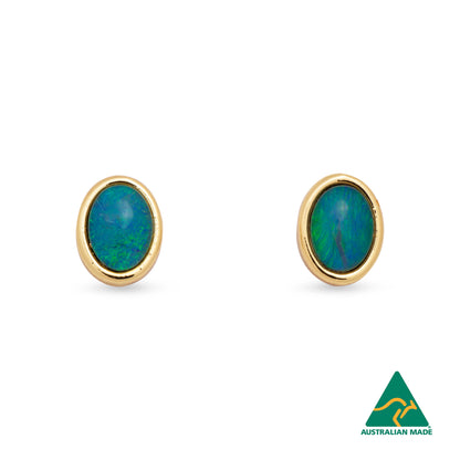 OPAL TRIPLET EARRINGS BOXED
