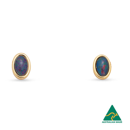 OPAL TRIPLET EARRINGS BOXED