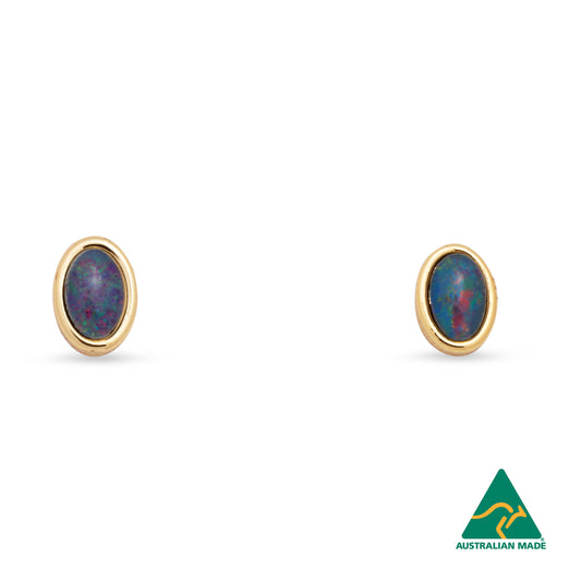 OPAL TRIPLET EARRINGS BOXED