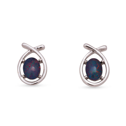 Julia Silver Opal Earrings