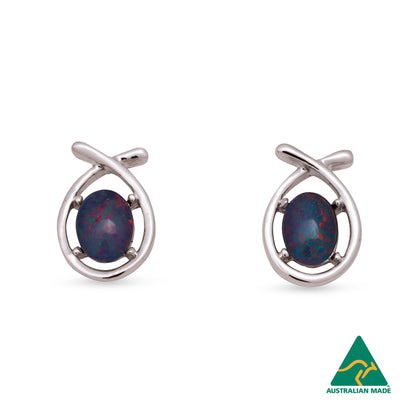 Julia Silver Opal Earrings