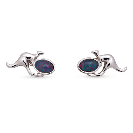 Opal Triplet Kangaroo Earring Boxed