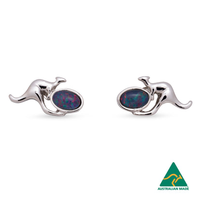 Opal Triplet Kangaroo Earring Boxed