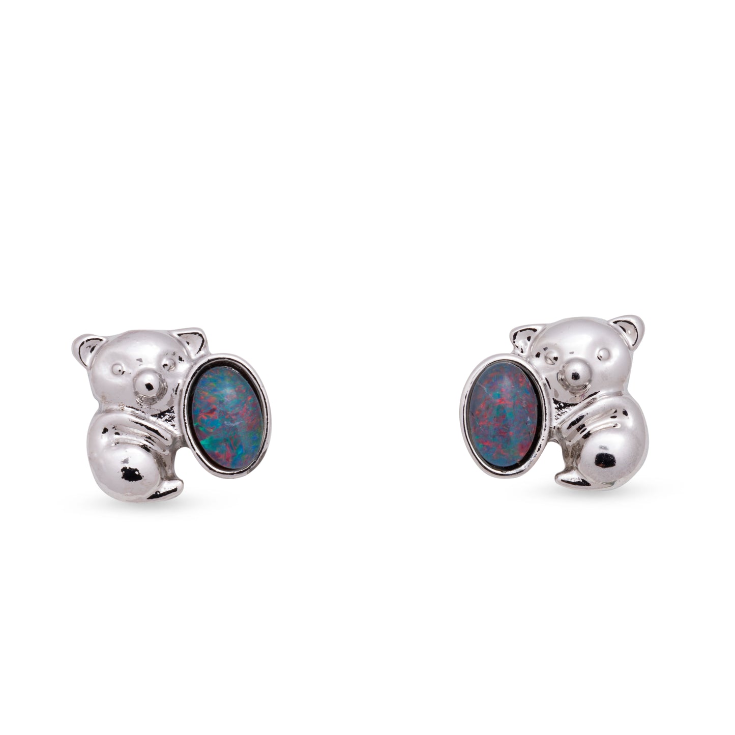 Opal Triplet Koala Earring Boxed