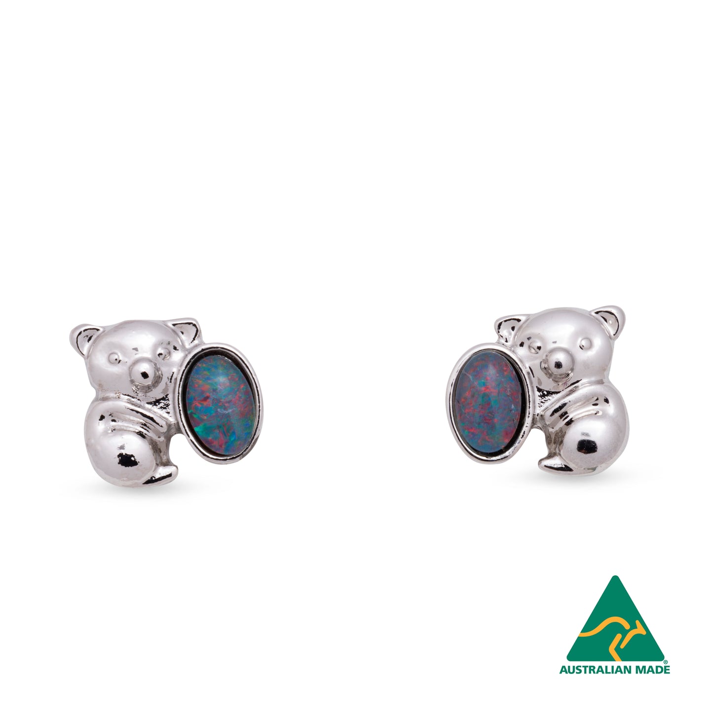 Opal Triplet Koala Earring Boxed