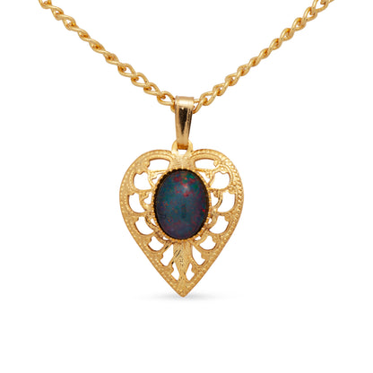 Gemma Gold Opal Pendant