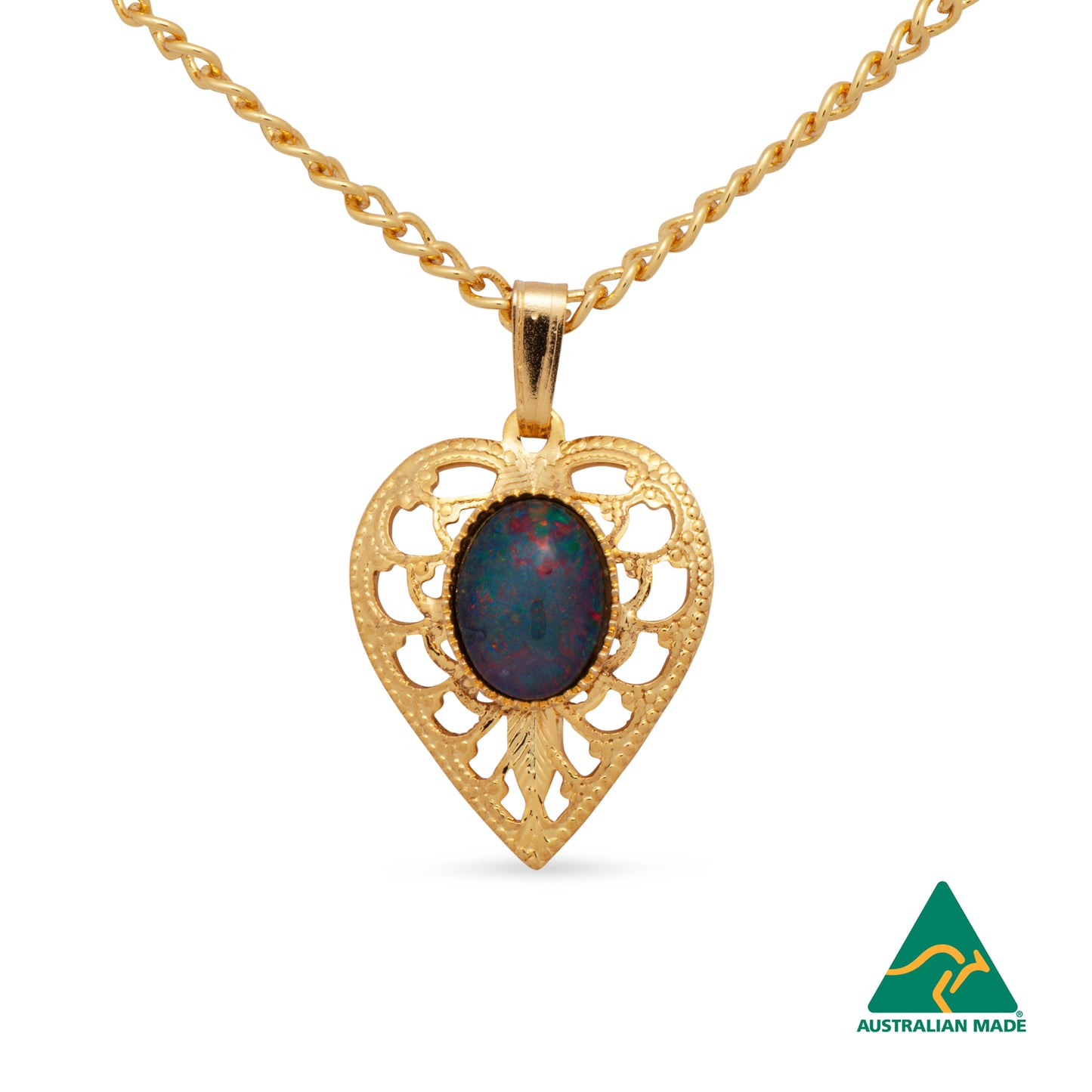Gemma Gold Opal Pendant