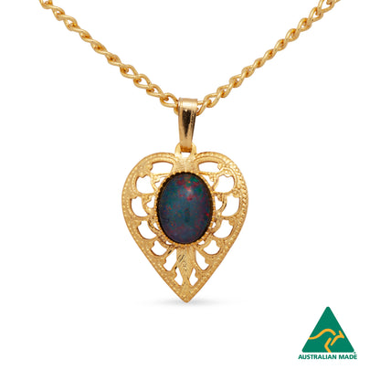 Gemma Gold Opal Pendant
