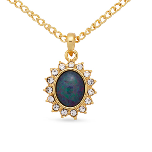 Opal Triplet Pendant Boxed
