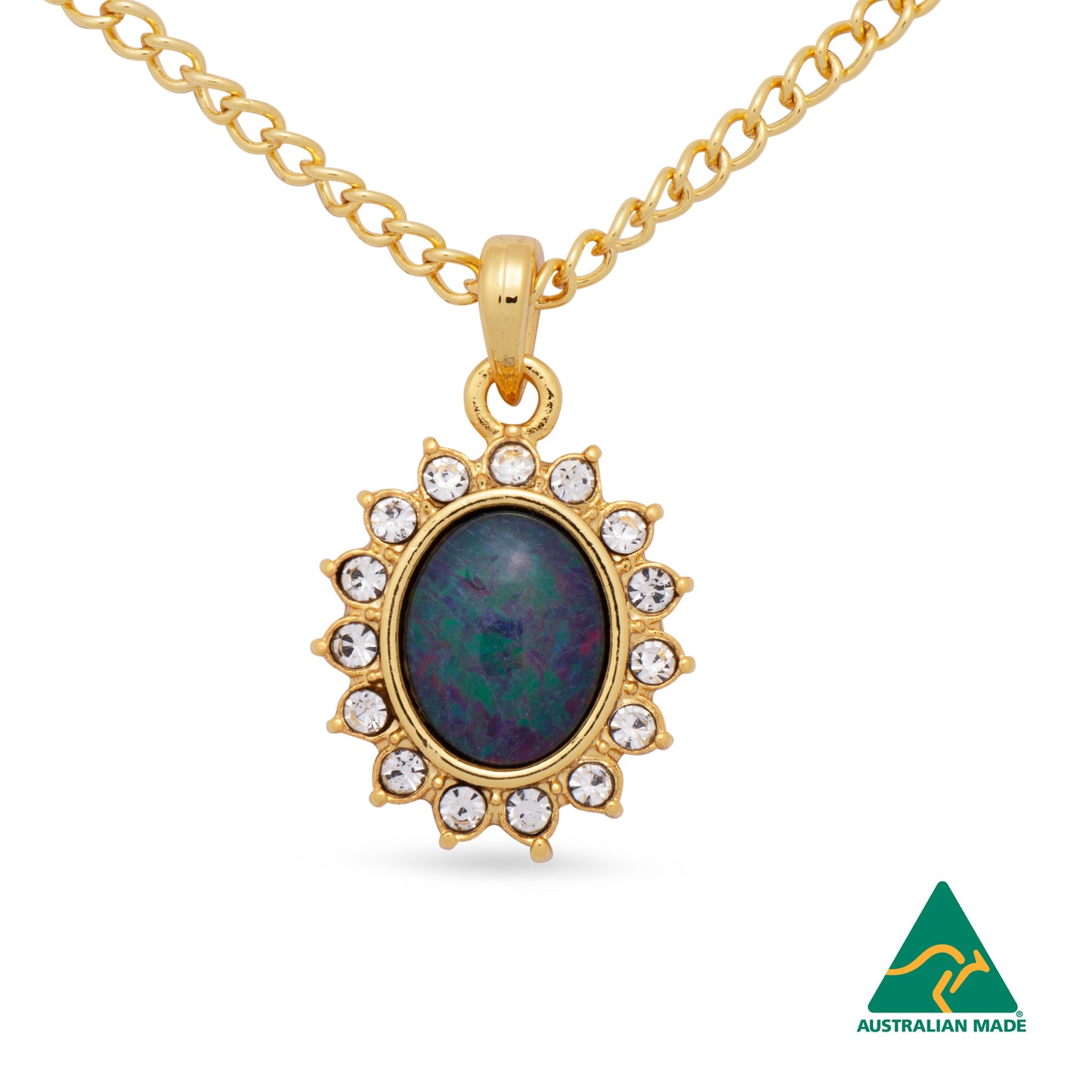 Opal Triplet Pendant Boxed