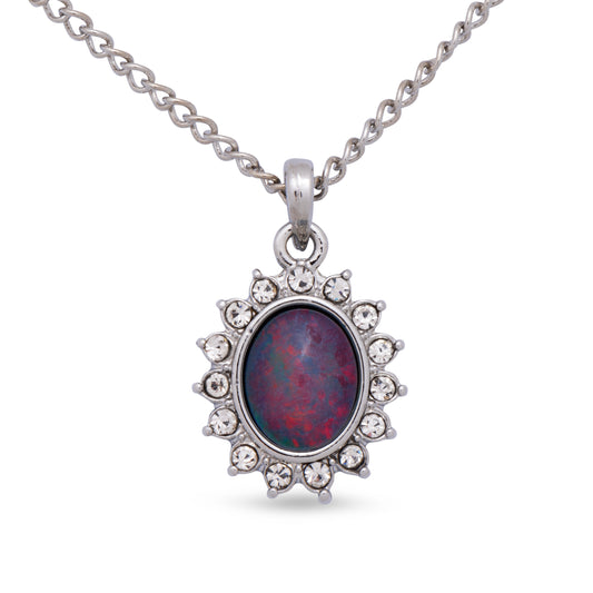Opal Triplet Pendant Boxed