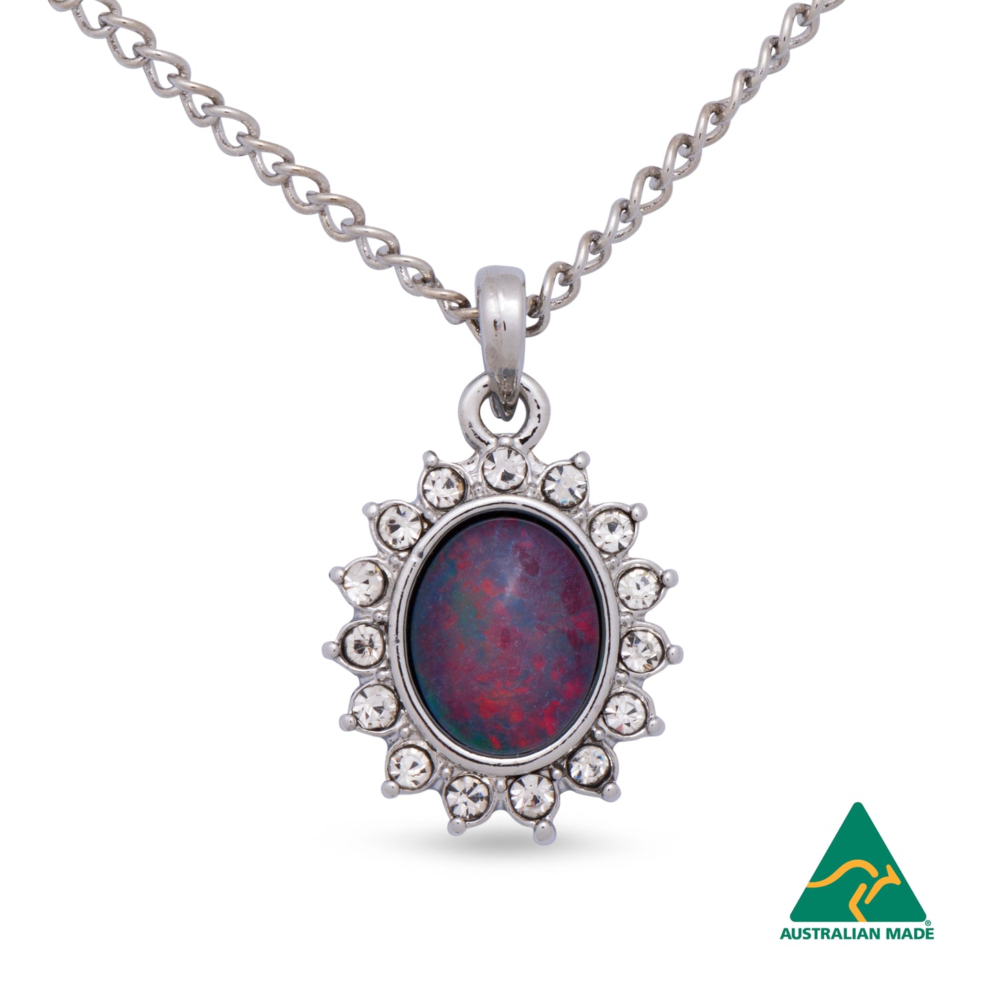 Opal Triplet Pendant Boxed