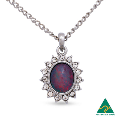 Opal Triplet Pendant Boxed