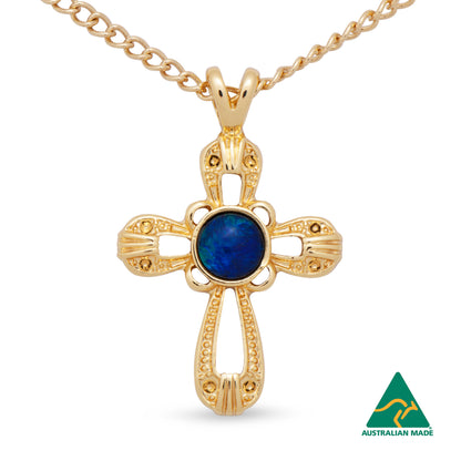 Opal Triplet Pendant Boxed