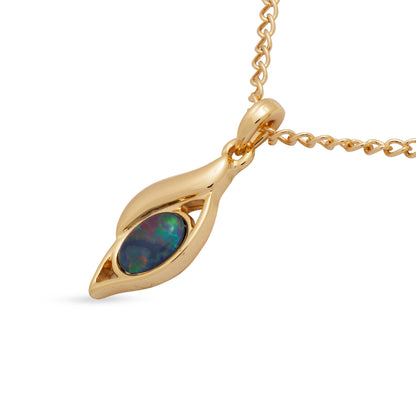 Opal Triplet Pendant Boxed