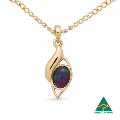 Opal Triplet Pendant Boxed