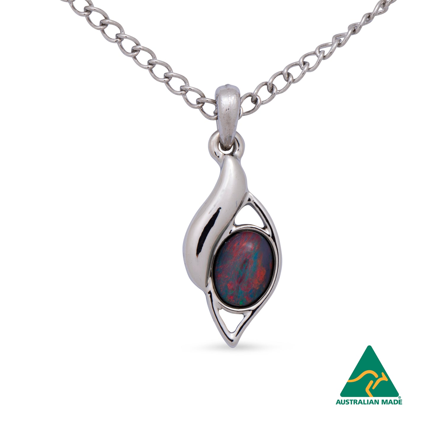 Opal Triplet Pendant Boxed