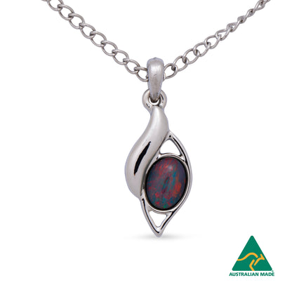 Opal Triplet Pendant Boxed
