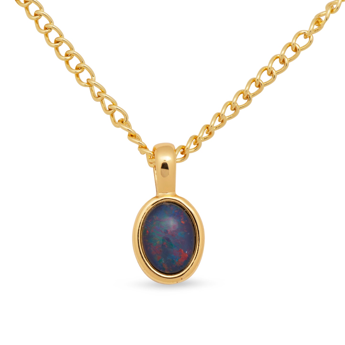 Margot Small Gold Opal Pendant