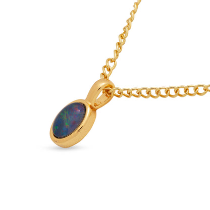 Margot Small Gold Opal Pendant