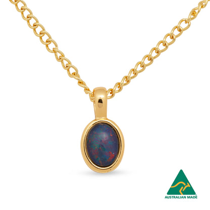 Margot Small Gold Opal Pendant