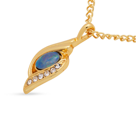 Elle Gold Opal Triplet Pendant